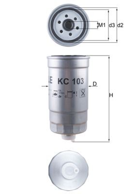 Fuel filter knecht 103 - fuel,