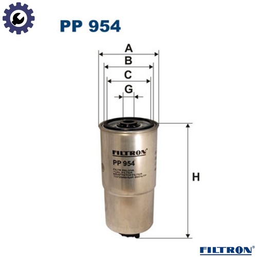 Fuel filter 954 for alfa - filter, pp