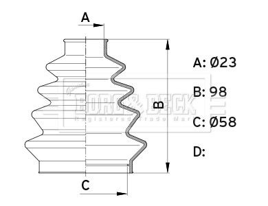 Borg beck bcb1008 drive - borg,