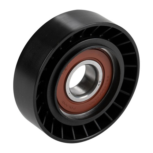 Flat belt tensioner pulley